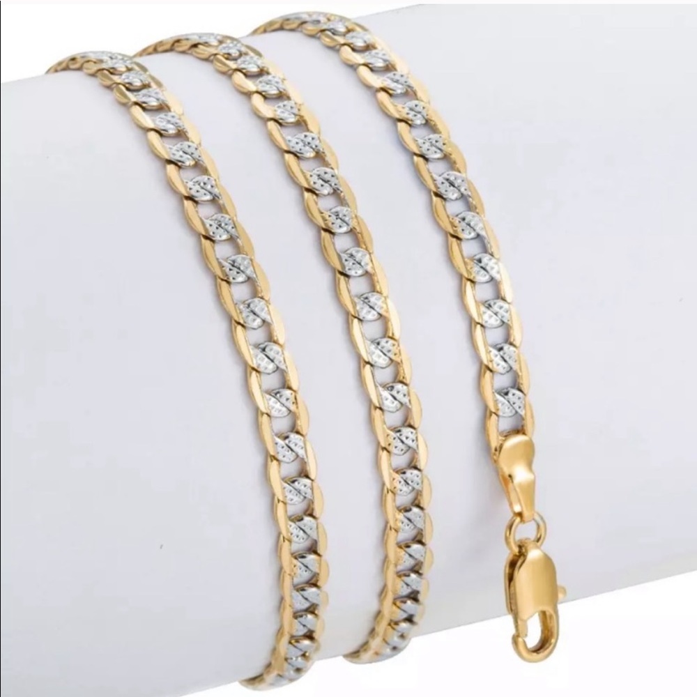 Stainless Steel Silver and Gold plated Necklace